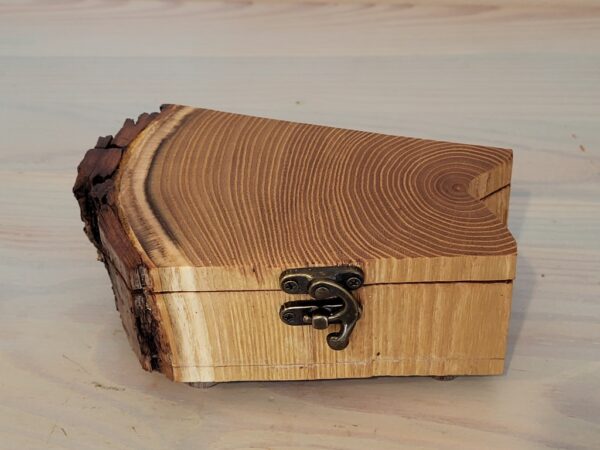 Handmade wooden log box