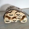Box handmade of aspen firewood log