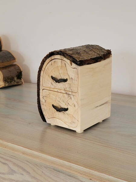 Handmade out of firewood log
