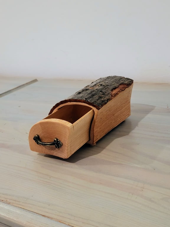 Cute handmade wooden box